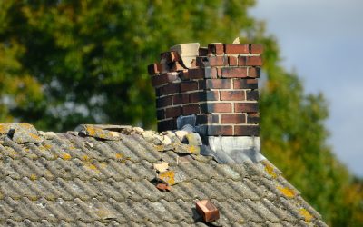 Damaged,Chimney,On,A,Building